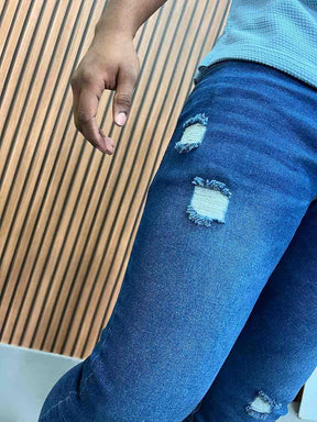 Calça Jeans Skinny Azul Detalhe - Don Diego Style