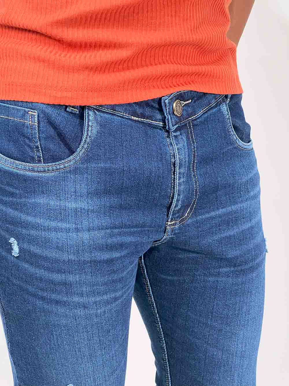 Calça Jeans Skinny Azul Escuro