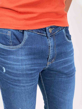 Calça Jeans Skinny Azul Escuro